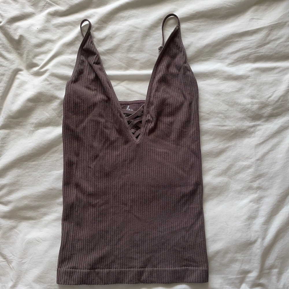 Free People Intimately Solid Ribbed Top - image 1